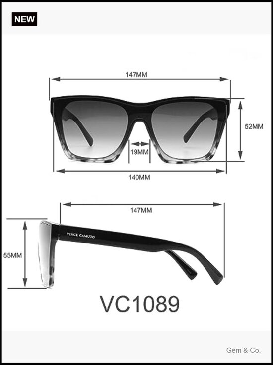 100% UV Protective Square Sunglasses - Shield Style